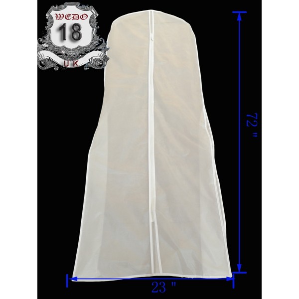 Wedding Dress Cover (white and  clear)